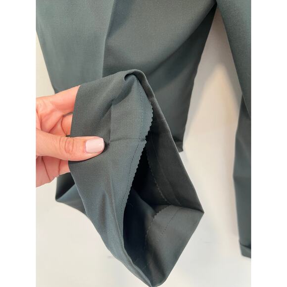 Holland & Sherry 2 Piece 3 Button Suit Dark Sage Green Pleated Pants 44 / 37 JL - Picture 9 of 16